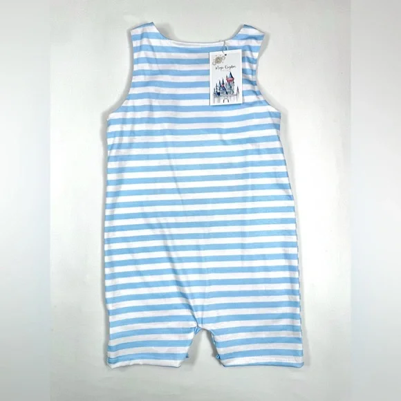 NWT MAGIC KINGDOM BOUTIQUE Toddler Peter‎ Rabbit Striped Romper Playsuit Size 3T - Picture 2 of 10
